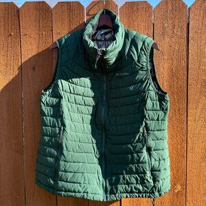 Columbia Hunter Green Puffer Vest Size XXL